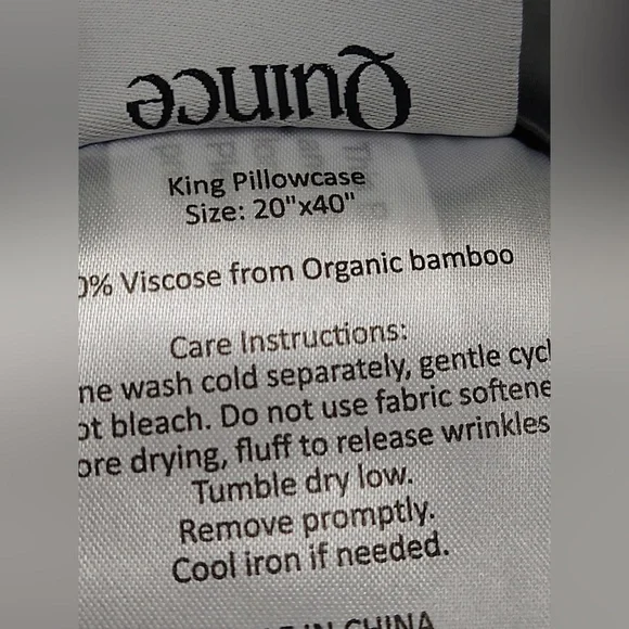 NWT QUINCE Bamboo Sheet Set King Charcoal 7187 - Picture 8 of 13